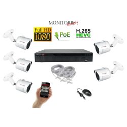   Monitorrs Security - IP kamerarendszer 5 kamerával 2 Mpix - 6002K5