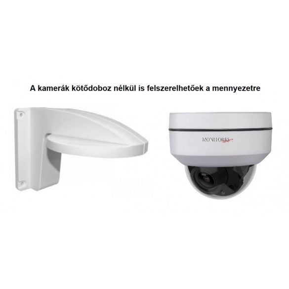Monitorrs Security - IP PTZ kamerarendszer 3 kamerával 5MPix - 6008k3