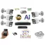 MS - AI IP Full Color kamerarendszer switchel 5 kamerával 5 Mpix Wt - 6021K5B