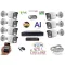 MS - AI IP Full Color kamerarendszer switchel 7 kamerával 5 Mpix Wt - 6021K7B