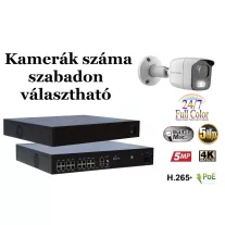   Monitorrs Security - AI IP Full Color kamerarendszer 9-16 kamerával 5 Mpix Wt - 6021K9-16