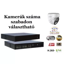   Monitorrs Security - AI IP Full Color Dóm kamerarendszer 9-16 kamerával 5 Mpix Wd - 6022K9-16