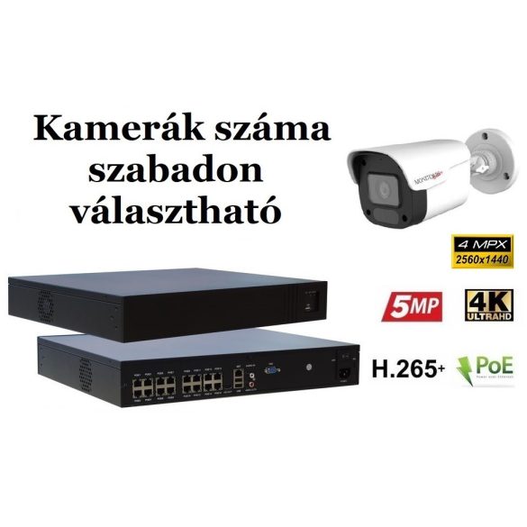 Monitorrs Security - IP kamerarendszer 9-16 kamerával 4 Mpix - 6024K9-16