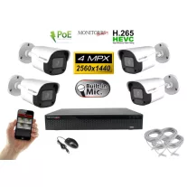   Monitorrs Security - IP kamerarendszer 4 kamerával 4 Mpix - 6024K4