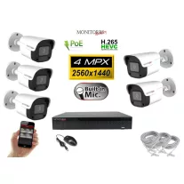   Monitorrs Security - IP kamerarendszer 5 kamerával 4 Mpix - 6024K5