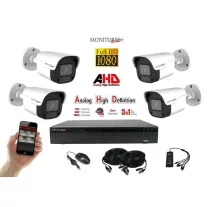   Monitorrs Security - AHD kamerarendszer 4 kamerával 2 Mpix - 6030K4