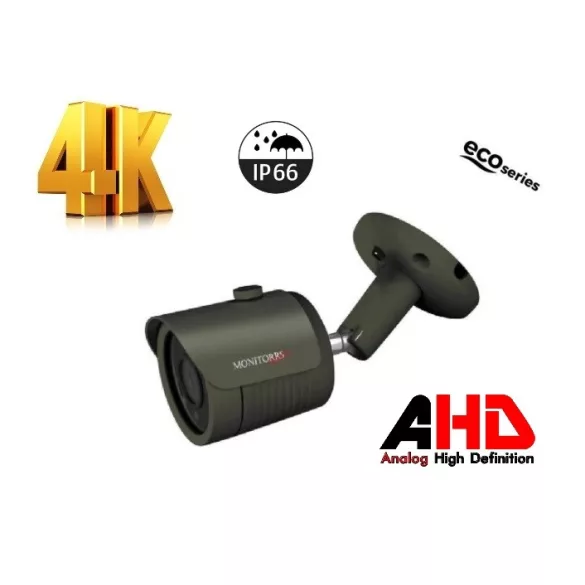 Monitorrs Security - 4k AHD kamerarendszer 6 kamerával 8 Mpix GT - 6036K6