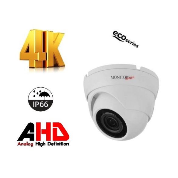 Monitorrs Security - 4k AHD kamerarendszer 2 kamerával 8 Mpix WD - 6037K2