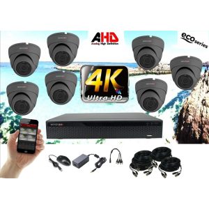 Monitorrs Security - 4k AHD kamerarendszer 7 kamerával 8 Mpix GD - 6038K7