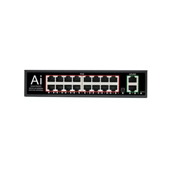 MS 16F20GB - 16+2 portos Gbit POE switch - 6061 MS 16F20GB - 16+2 portos Gbit POE switch - 6061