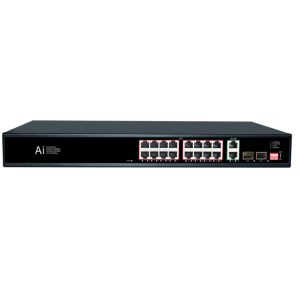MS 16F22GB - 16 POE RJ45 Port:16x10/100Mbps Uplink Port:2x1000Mbps + SFP:2x1000Mbps - 6063
