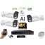 MS - AI Hybrid Light IP Park kamerarendszer 3 kamerával switchel 8 Mpix - 6070k3B