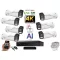 MS - AI Hybrid Light IP Park kamerarendszer 7 kamerával switchel 8 Mpix - 6070k7B
