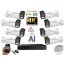 Monitorrs Security - AI Hybrid Light IP Park kamerarendszer 8 kamerával 8 Mpix - 6070k8