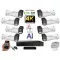 MS - AI Hybrid Light IP Park kamerarendszer 8 kamerával switchel 8 Mpix - 6070k8B
