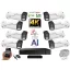 MS - AI Hybrid Light IP Park kamerarendszer 8 kamerával switchel 8 Mpix - 6070k8B