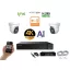 Monitorrs Security - AI IP Aktív dóm kamerarendszer 2 kamerával switchel 8 mpix - 6077K2B
