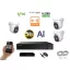 Monitorrs Security - AI IP Aktív dóm kamerarendszer 3 kamerával switchel 5 mpix - 6077K3B