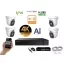 Monitorrs Security - AI IP Aktív dóm kamerarendszer 4 kamerával switchel 8 mpix - 6077K4B