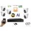 Monitorrs Security - AI IP Aktív dóm kamerarendszer 5 kamerával 5 mpix - 6077K5