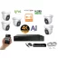 Monitorrs Security - AI IP Aktív dóm kamerarendszer 5 kamerával switchel 8 mpix - 6077K5B