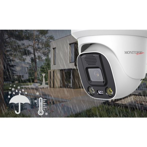 Monitorrs Security - AI IP Aktív dóm kamerarendszer 6 kamerával 5 mpix - 6077K6