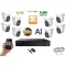 Monitorrs Security - AI IP Aktív dóm kamerarendszer 8 kamerával 5 mpix - 6077K8