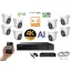 Monitorrs Security - AI IP Aktív dóm kamerarendszer 8 kamerával switchel 8 mpix - 6077K8B