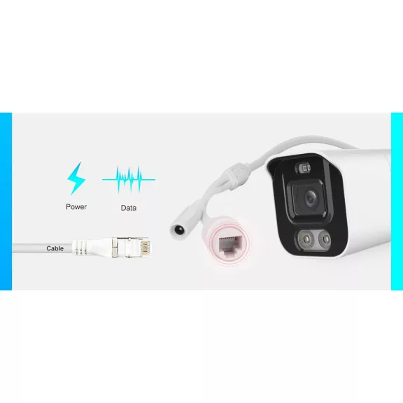 MS - AI IP Aktív kamerarendszer 5 kamerával switchel 8 mpix WTube - 6078K5B