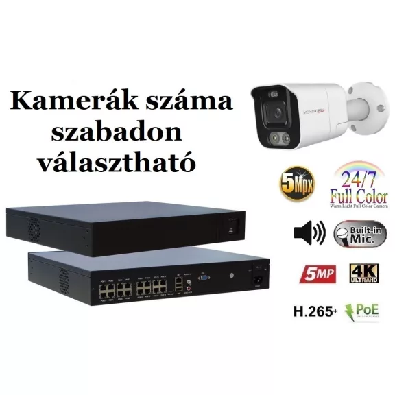 Monitorrs Security - AI IP Aktív kamerarendszer 9-16 kamerával 8 mpix WTube - 6078K9-16 Monitorrs Security - AI IP Aktív kamerarendszer 9-16 kamerával 8 mpix WTube - 6078K9-16