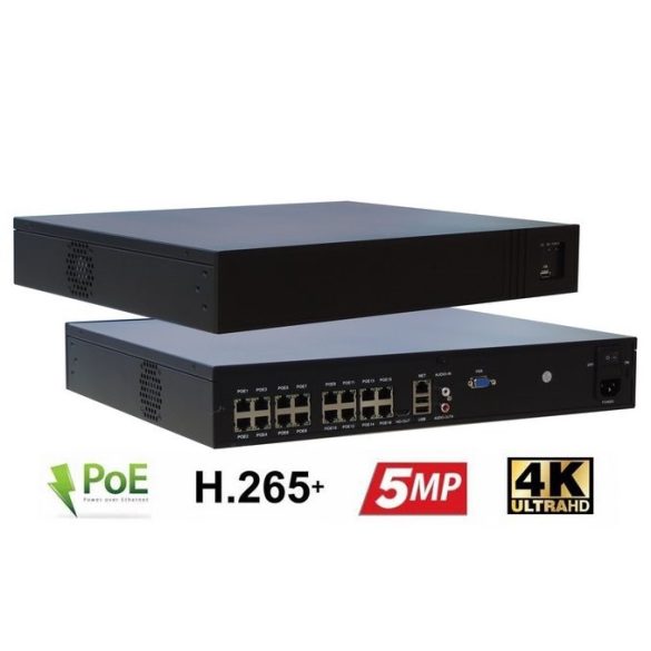 Monitorrs Security - IP Dóm kamerarendszer 9-16 kamerával 5 Mpix - 6080K9-16