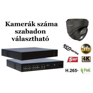 Monitorrs Security - IP Dóm kamerarendszer 9-16 kamerával 5 Mpix - 6081K9-16