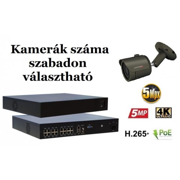 Monitorrs Security - IP kamerarendszer 9-16 kamerával 5 Mpix - 6083K9-16