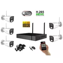   Monitorrs Security - Wifi IP kamerarendszer 5 kamerával 2 Mpix. - 6122k5