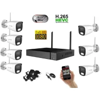  Monitorrs Security - Wifi IP kamerarendszer 7 kamerával 2 Mpix. - 6122k7