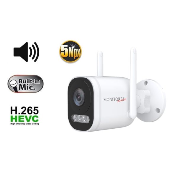 Monitorrs Security - IP Wifi csőkamera 5 Mpix, aktív - 6123