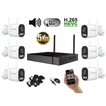   Monitorrs Security - Wifi IP kamerarendszer 6 kamerával 5 Mpix, aktív - 6123K6