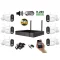 Monitorrs Security - Wifi IP kamerarendszer 6 kamerával 5 Mpix, aktív - 6123K6