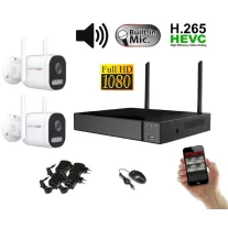   Monitorrs Security - Wifi IP kamerarendszer 2 kamerával 2 Mpix, aktív - 6124K2
