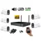 Monitorrs Security - Wifi IP kamerarendszer 5 kamerával 2 Mpix, aktív - 6124K5