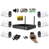   Monitorrs Security - Wifi IP kamerarendszer 6 kamerával 2 Mpix, aktív - 6124K6