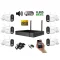 Monitorrs Security - Wifi IP kamerarendszer 6 kamerával 2 Mpix, aktív - 6124K6