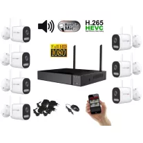   Monitorrs Security - Wifi IP kamerarendszer 7 kamerával 2 Mpix, aktív - 6124K7