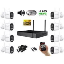   Monitorrs Security - Wifi IP kamerarendszer 8 kamerával 2 Mpix, aktív - 6124K8