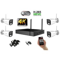   Monitorrs Security - Wifi IP 4K kamerarendszer 4 kamerával 8 Mpix. - 6125k4