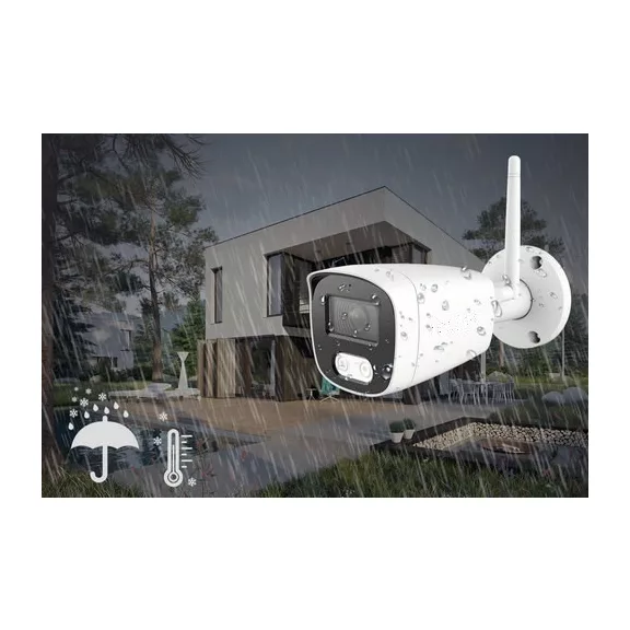 Monitorrs Security - Wifi IP 4K kamerarendszer 8 kamerával 8 Mpix. - 6125k8