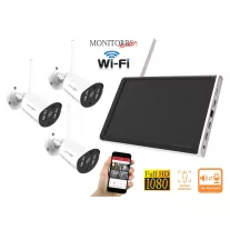   Monitorrs Security - Wifi All in One kamerarendszer 3 kamerával 3 Mpix - 6129K3