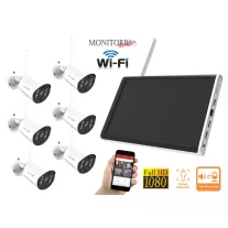   Monitorrs Security - Wifi All in One kamerarendszer 6 kamerával 3 Mpix - 6129K6