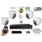 MS - AI Hybrid Light IP kamerarendszer 4 kamerával switchel 5 Mpix WD - 6141k4B