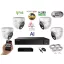 MS - AI Hybrid Light IP kamerarendszer 4 kamerával switchel 5 Mpix WD - 6141k4B